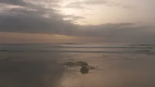 Ocean Waves Crashing on the Beach After the SUnset - Relaxing Ocean Sounds - 4K UHD 2160p