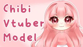 Chibi Vtuber Model ✧ ( SPEED PAINT )