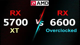 RX 5700 XT vs RX 6600 overclocked (Increase power) Test in 10 games