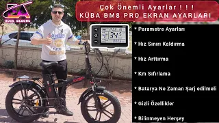 Rs3 Pro x ve Küba Bm8 Pro Elektrikli Bisiklet LCD Ekran Ayarı. S866 Parametre Ayarları, Hız Arttırma