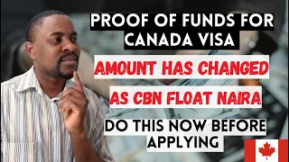 How to Show PROOF of FUNDS For CANADA Visa | Proof of Funds Canada Immigration | CBN New Rate