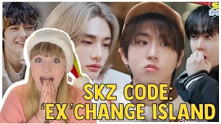 reaction to: [SKZ CODE] 환승 아일랜드 (EXchange Island) #1