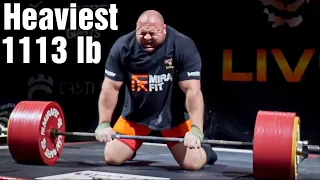 New Deadlift World Record Attempt! 505kg/1113lb