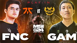 WALKA O WEJŚCIE DO GŁÓWNEJ FAZY MSI - Fnatic vs GAM Esports (gośc. Cinkrof i Leo) MSI 2024 PLAY-IN