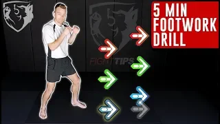 5min Boxing Footwork Drill: Follow Along with Punches!