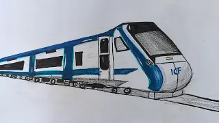 🚄Vande Bharat train drawing