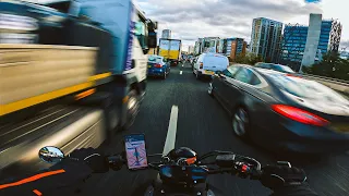 South-West to North-East London. Part 5. | YAMAHA MT-07 AKRAPOVIC + QUICKSHIFTER [4K]