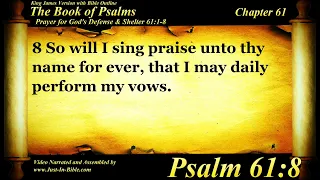 The Book of Psalms | Psalm 61 | Bible Book #19 | The Holy Bible KJV Read Along Audio/Video/Text