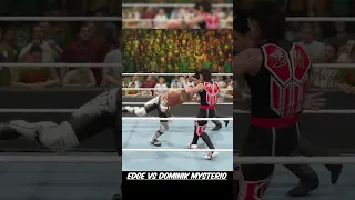 Edge Spears Dominik Mysterio in MITB 🔥🔥😱😱 WWE 2K23 #shorts #viralshorts