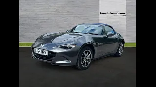 Mazda MX-5 1.5 SKYACTIV-G Kizuna 2 Door Convertible in Grey with Blue Soft-Top - LJ24 MRX