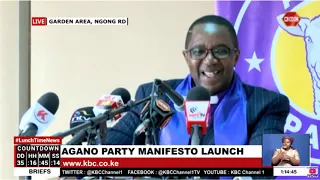 David Mwaure Waihiga Launches Manifesto