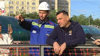 Глава города провел объезд.