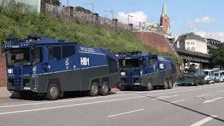 Hamburg im Ausnahmezustand G20-Gipfel Polizei Großeinsatz Wasserwerfer im Einsatz
