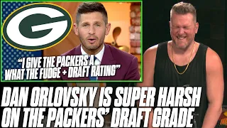 Pat McAfee Reacts To Dan Orlovsky Giving Packers "What The Fudge +" Draft Rating