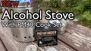 Lunch with the NEW Pathfinder Alcohol stove and PFM40 Cook Set