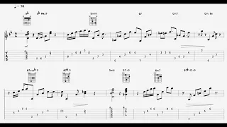 Larry Koonse  - My foolish heart (chord melody transcription tab)