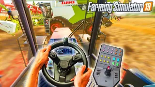 Moisson MÉGA RÉALISTE | Jouer le plus Réaliste Possible S2 #2 | Farming Simulator 19