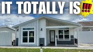 The ULTIMATE cottage prefab house! SURPRISING multi-section mobile home tour