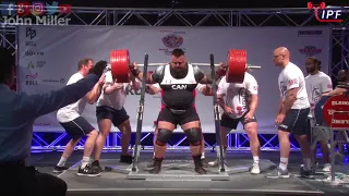 Kelly Branton - 985kg 2nd Place 120+kg - IPF World Classic Powerlifting Championships 2018