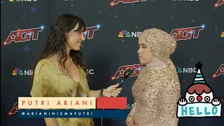 Putri Ariani ~ wawancara dengan Media asing setelah tampil di AGT semifinal