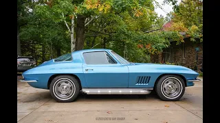 1967 Chevrolet Corvette Coupe 327ci V8 Walk-around Video