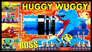 ❓WHAT IF the Boss Gustav was Huggy Wuggy❓Мега танки VS Босс| Мультики про танки | Arena Tank Cartoon