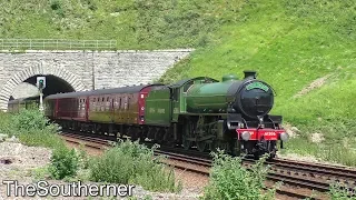 61306 "Mayflower" charges to Weymouth | Steam Dreams Excursion 27/06/2019