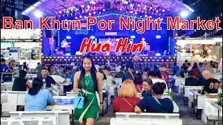 Having Dinner in Ban Khun Por Night Market, Hua Hin, Thailand (2024-03-03)