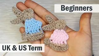 Easter Crochet Little Rabbit/ How to do a bunny Spring Crochet for Beginners Crochet Easter Projects