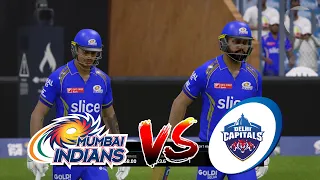 Rohit Sharma and Ishan Kishan Chase on Delhi Capitals IPL 2024 Cricket 24 Gameplay