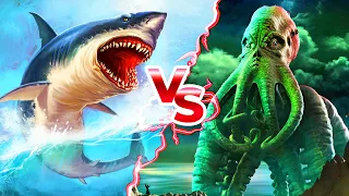 Megalodonte VS  Kraken  Quem ganharia?
