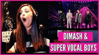 DIMASH & Super Vocal Boys Queen Medley Vocal coach REACTION and ANALYSIS YOU HAVE TO SEE IT!