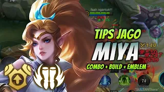 CARA MAIN MIYA ITEM BARU ! BUILD & EMBLEM MIYA TERSAKIT 2023 ! | MIYA GOLD LANE GAMEPLAY