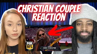 FIRST TIME REACTION | Chris Stapleton Sings the National Anthem at Super Bowl LVII