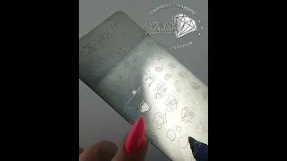 How to do stamping with gel paint.