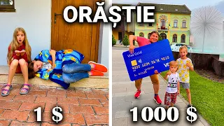 ⏰ 24 de ORE 💲 SĂRAC vs BOGAT în ORĂȘTIE 🏙️ Partea 1