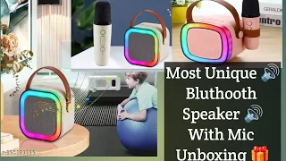 Most Unique Bluthooth Speaker With Mic Unboxing Testing & Full Review By #MrIndianUnboxer #speaker