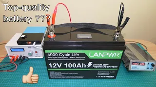 LANPWR 100Ah 12V LiFePO4 akumuliatorius