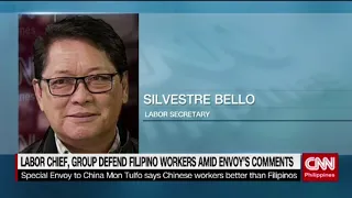 Labor Chief, group defend Filipino workers amid envoy's comments