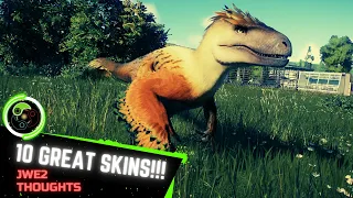 10 GREAT JURASSIC WORLD EVOLUTION 2 SKINS - JWE2 Thoughts