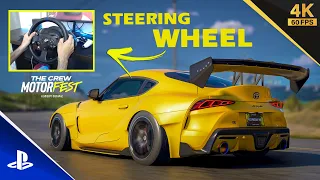 Toyota GR Supra with Steering Wheel | The Crew Motorfest - 4k 60fps PS5 Gameplay!!