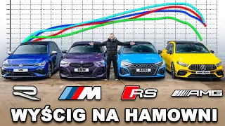 BMW M240i v AMG A45 v Audi RS3 v Golf R: TEST NA HAMOWNI