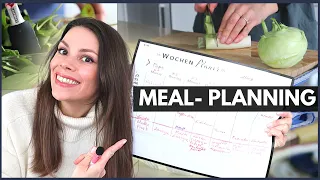 Mit Mahlzeitenplanung Geld und Zeit sparen! || Meal-Planning Tipps für Anfänger | Speiseplan Familie