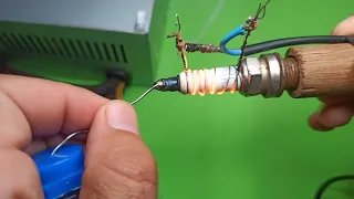 Como Fazer Ferro de Solda Caseiro 12 Volts Com Vela de Ignição