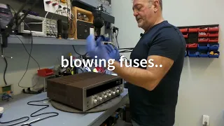 Marantz 2230 blowing main fuse and one fuse under the hood. find out why?