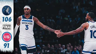 Minnesota Timberwolves Defeat Detroit Pistons, 106-91 | 03.27.24