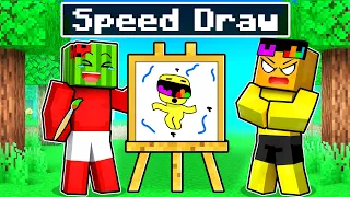 Sunny VS Melon SPEED DRAW Minecraft!