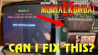 Mortal Kombat 2 Arcade PCB "CMOS Chip U49 Bad" - Let's Fix It!