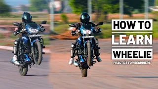 How To Learn Wheelie ??? - Easy Step For Beginner Tutorial in Hindi | TVS Apache 160 2v