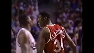 Wild ending game - Houston Rockets @ Sacramento Kings 1992